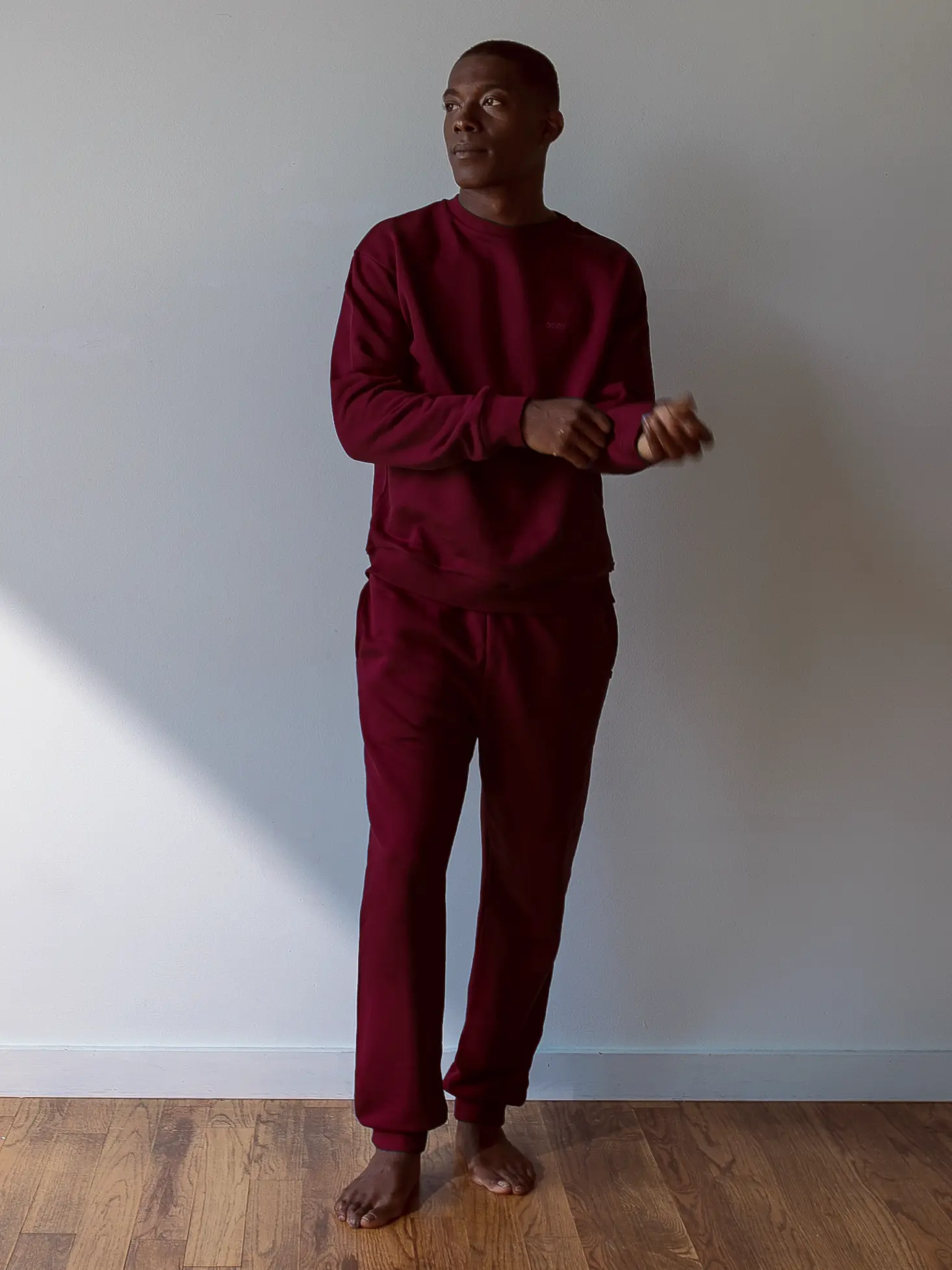 Close-up of a single green leaf against a white background.