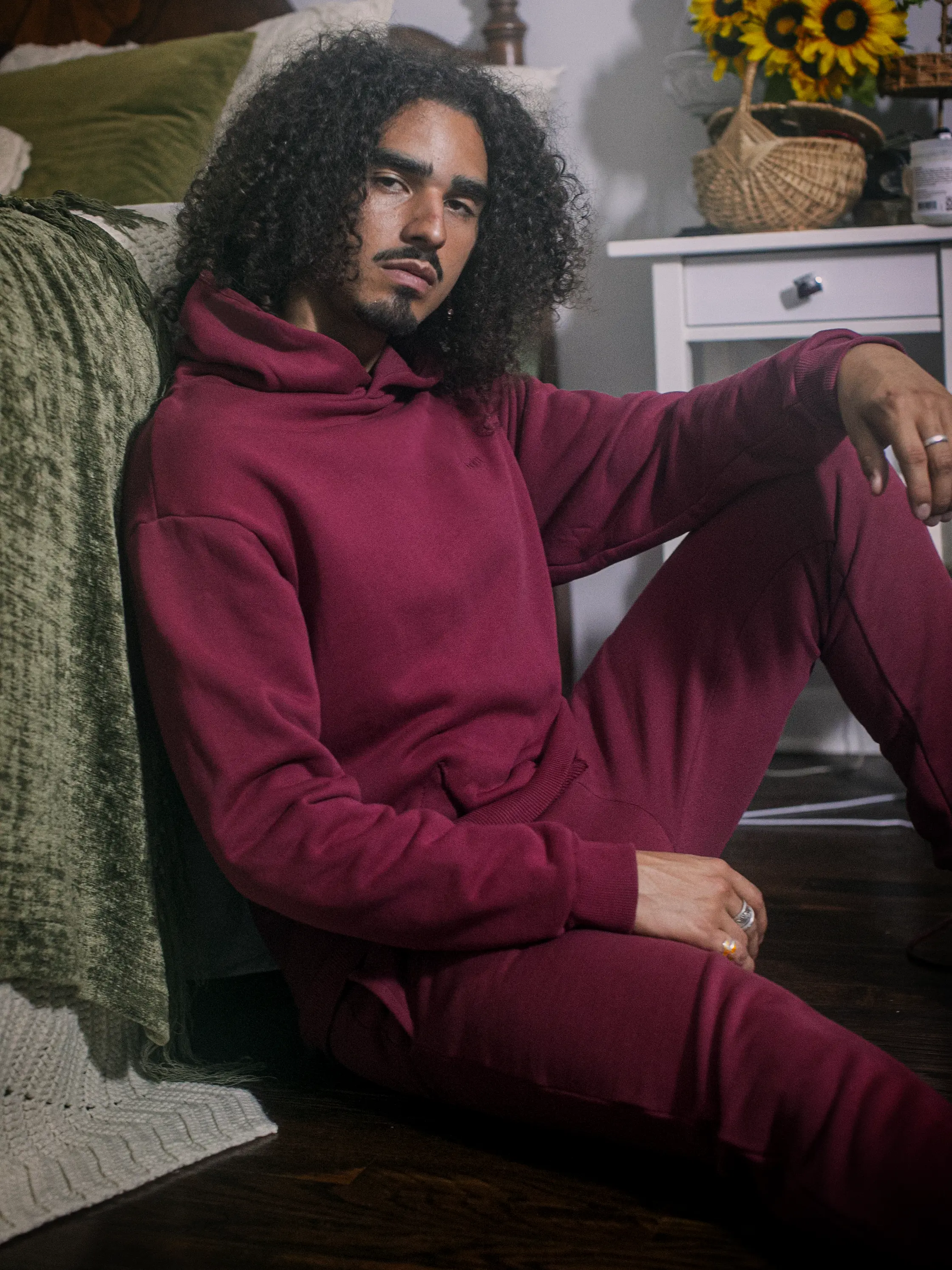 MENS BORDEAUX HOODIE