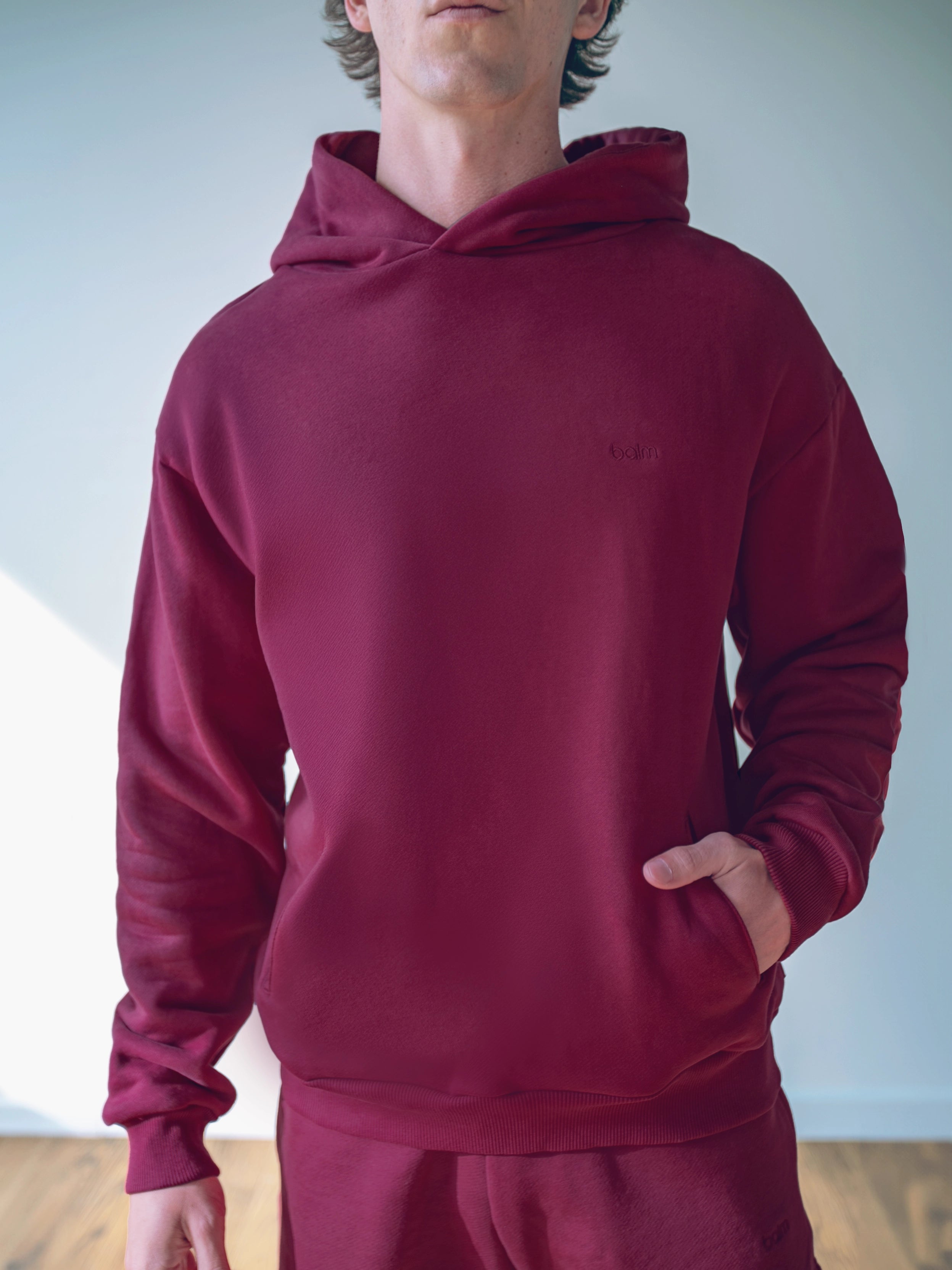 MEN'S BORDEAUX HOODIE