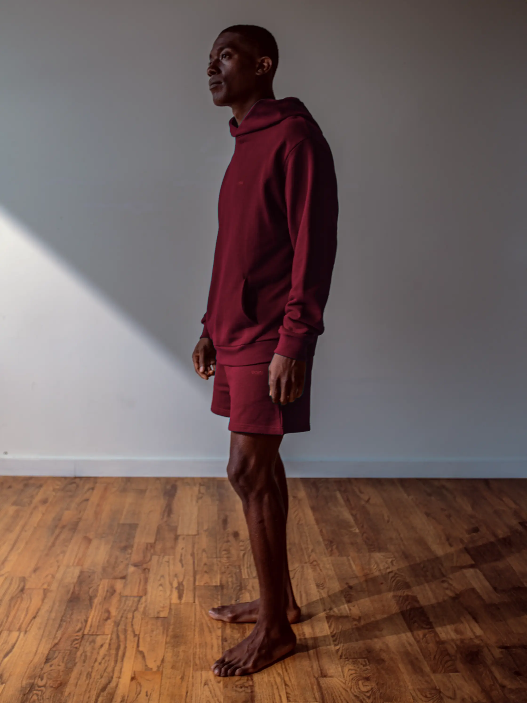 Close-up of a single green leaf against a white background.