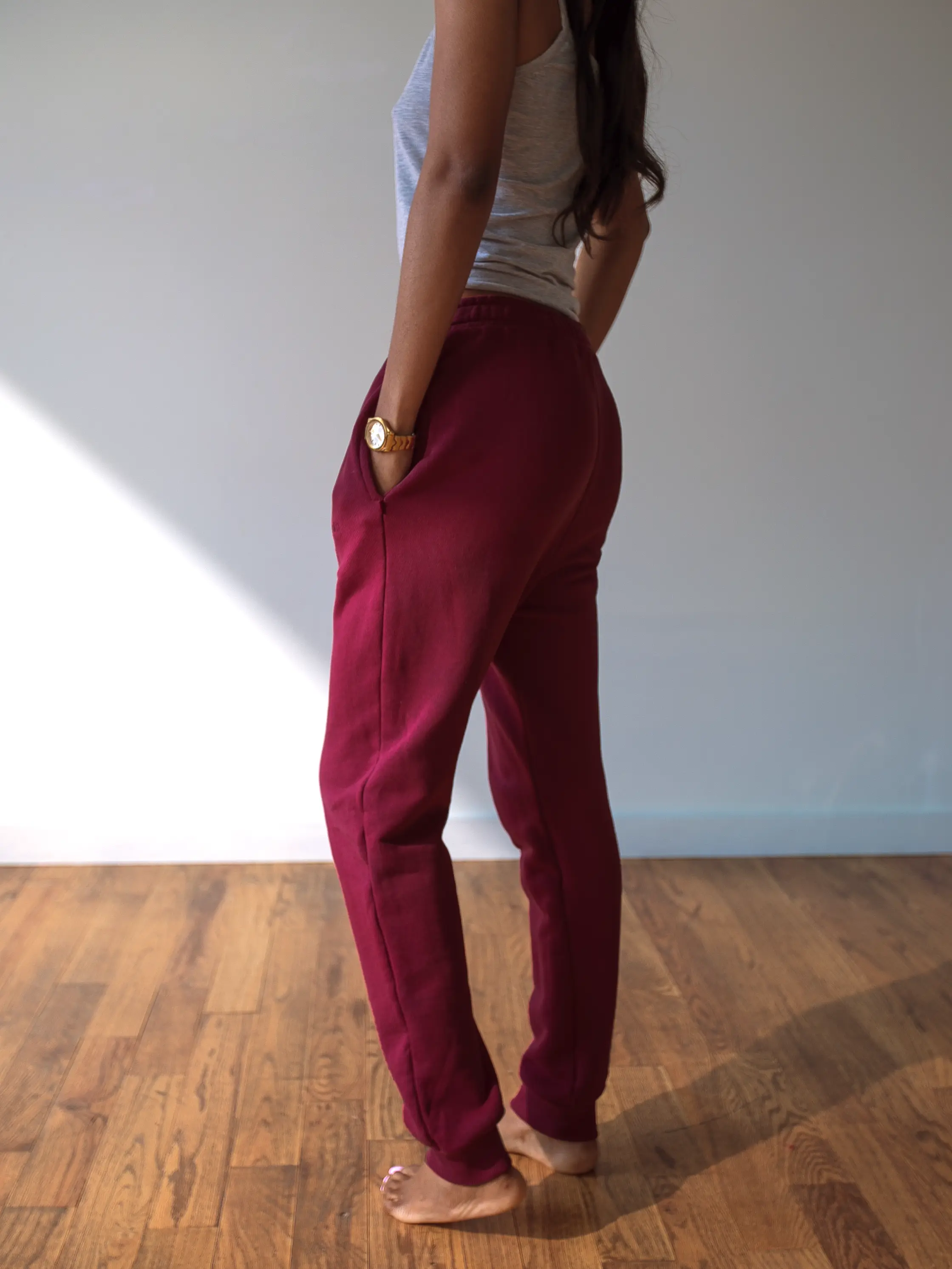 WOMENS BORDEAUX JOGGERS