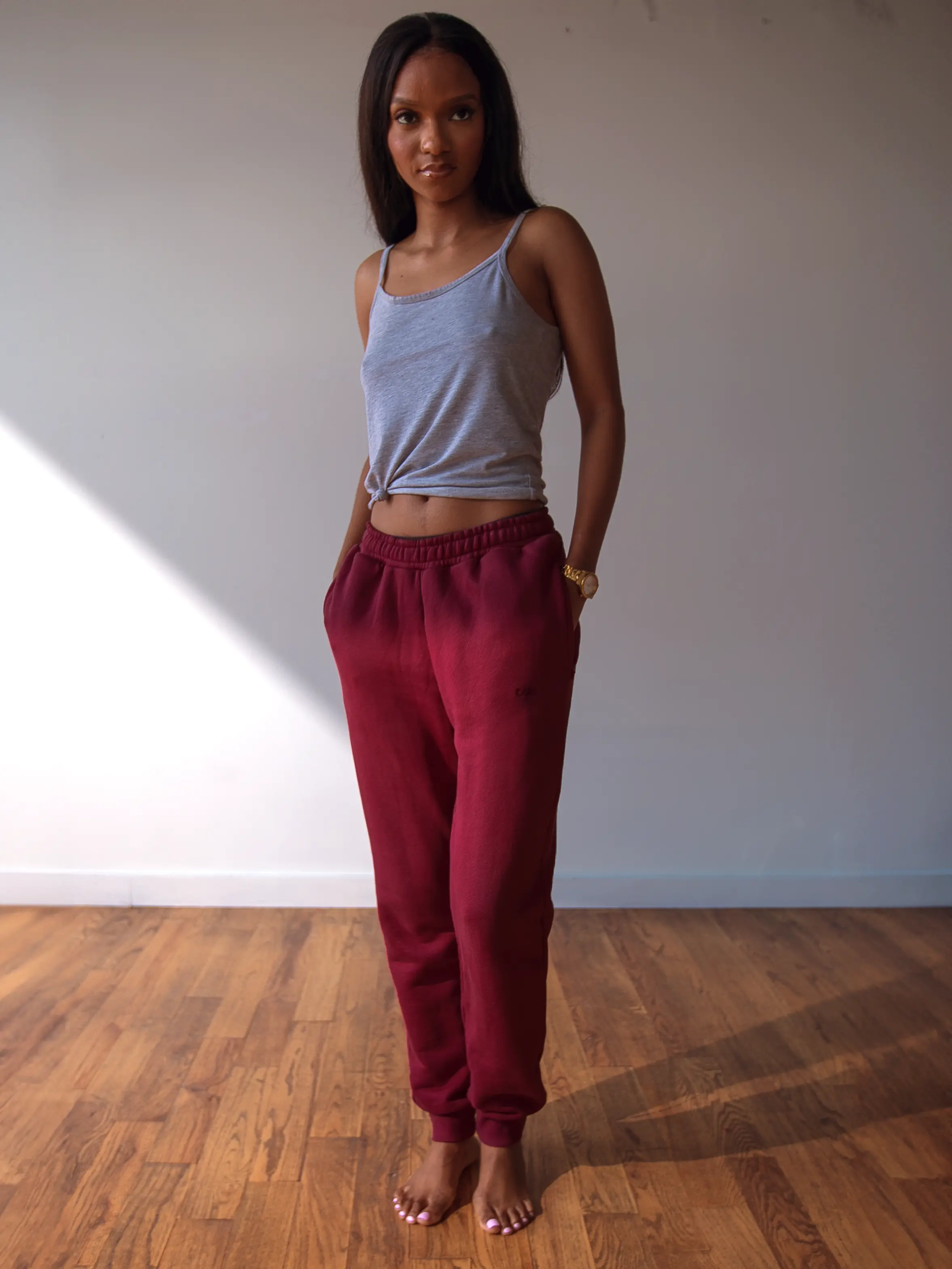 WOMENS BORDEAUX JOGGERS