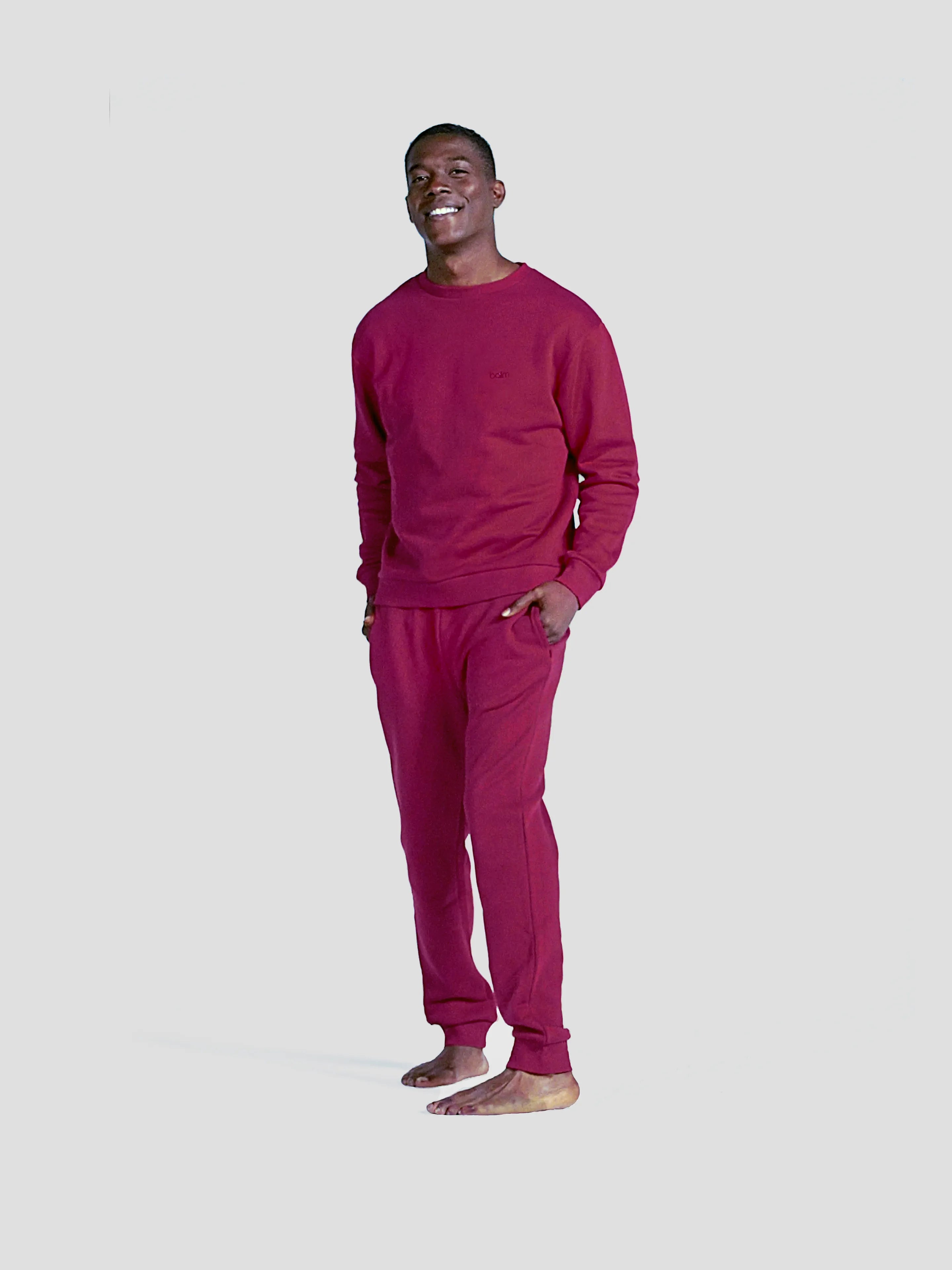 MEN'S BORDEAUX JOGGERS