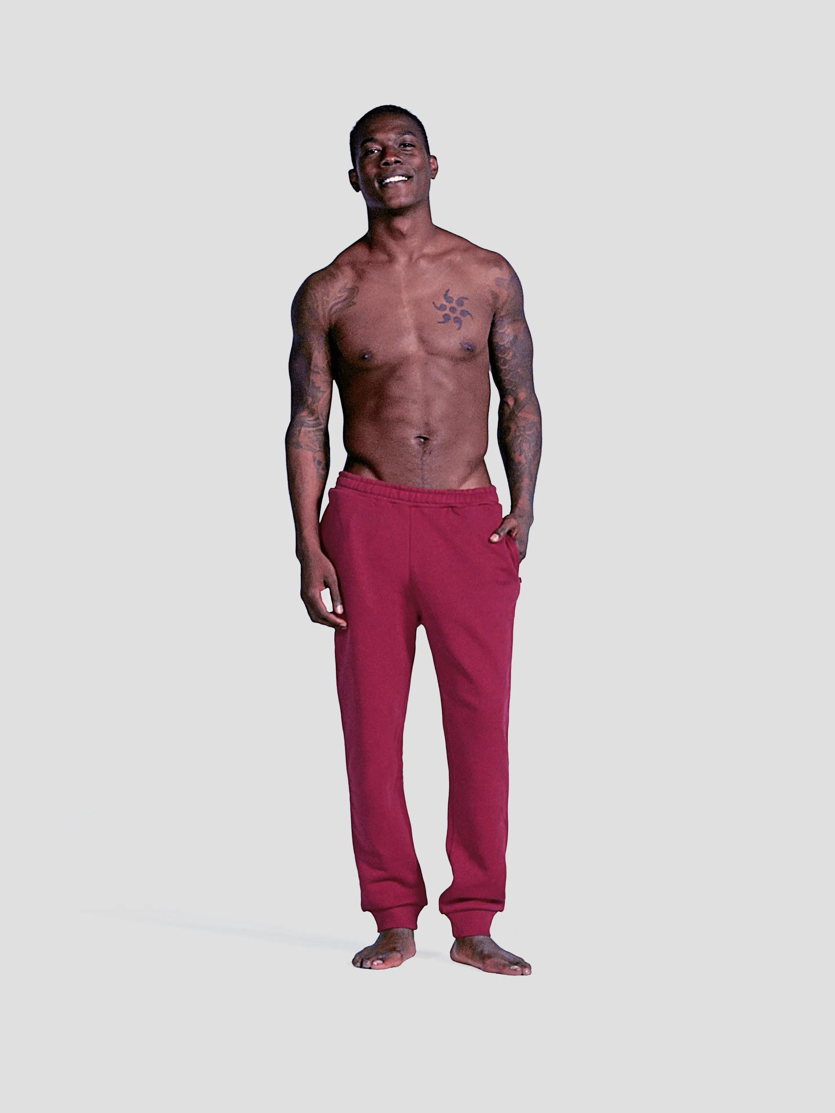 MEN'S BORDEAUX JOGGERS