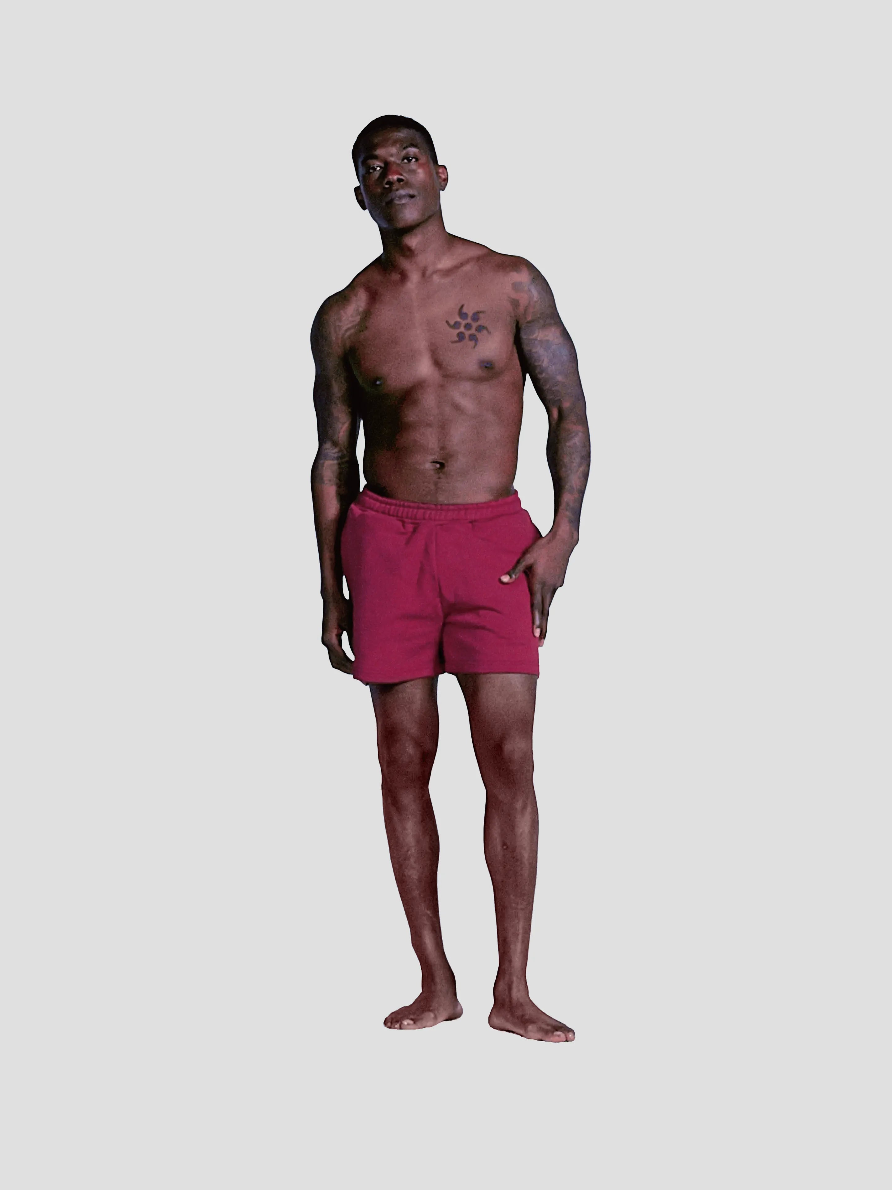 MEN'S BORDEAUX 4" SHORTS