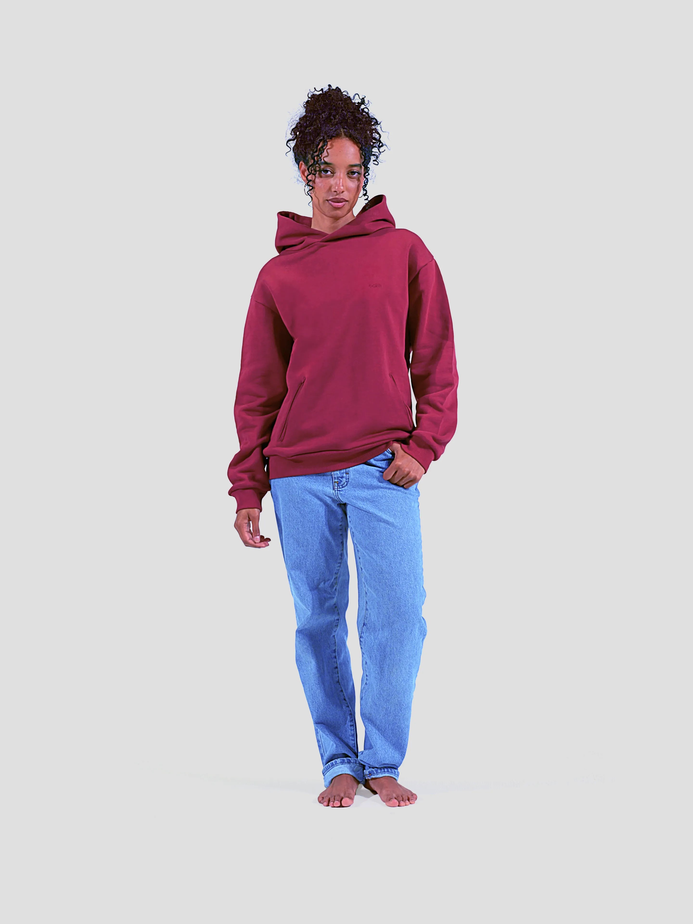 WOMEN'S BORDEAUX HOODIE