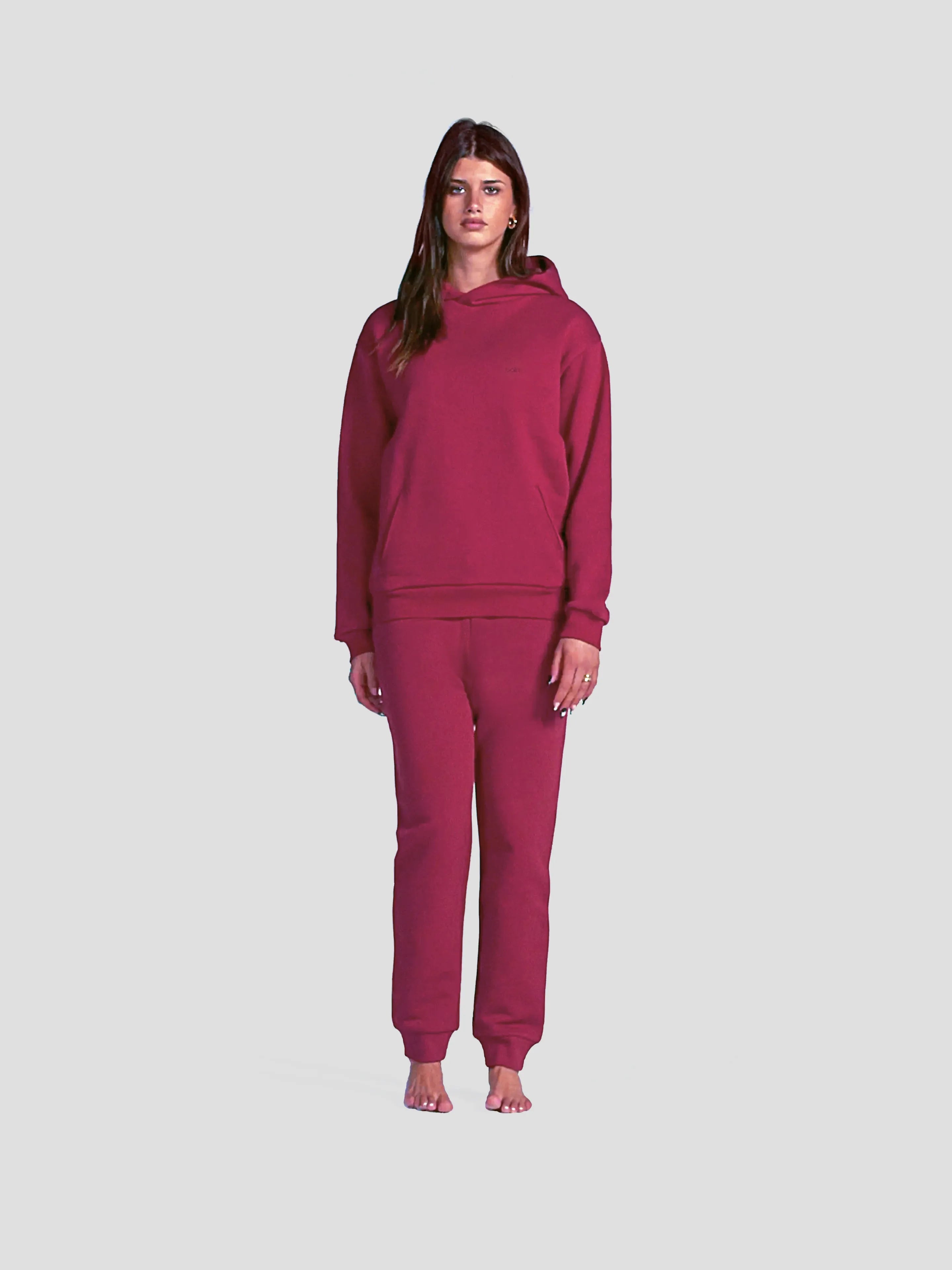 WOMEN'S BORDEAUX HOODIE