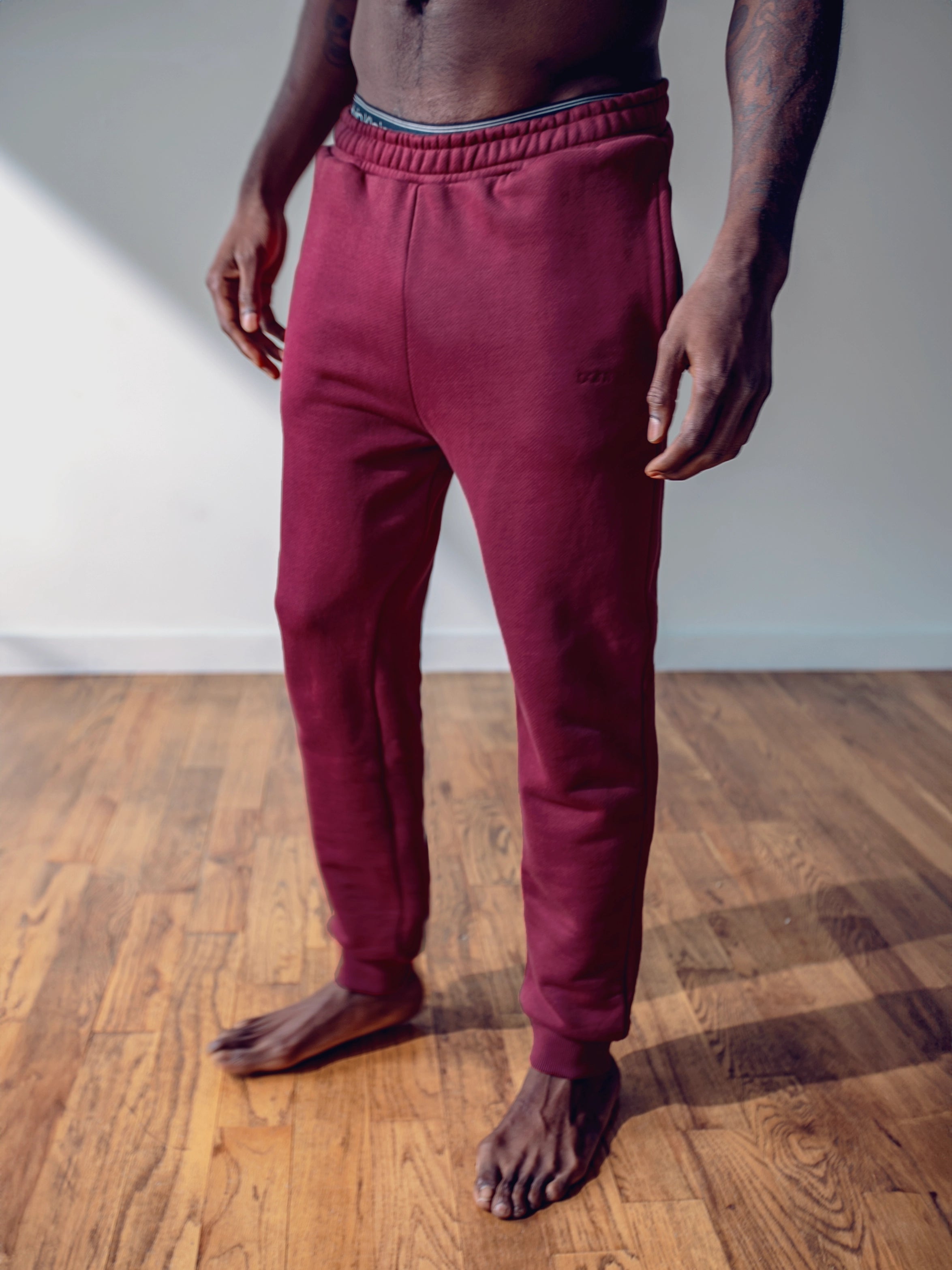 MEN'S BORDEAUX JOGGERS