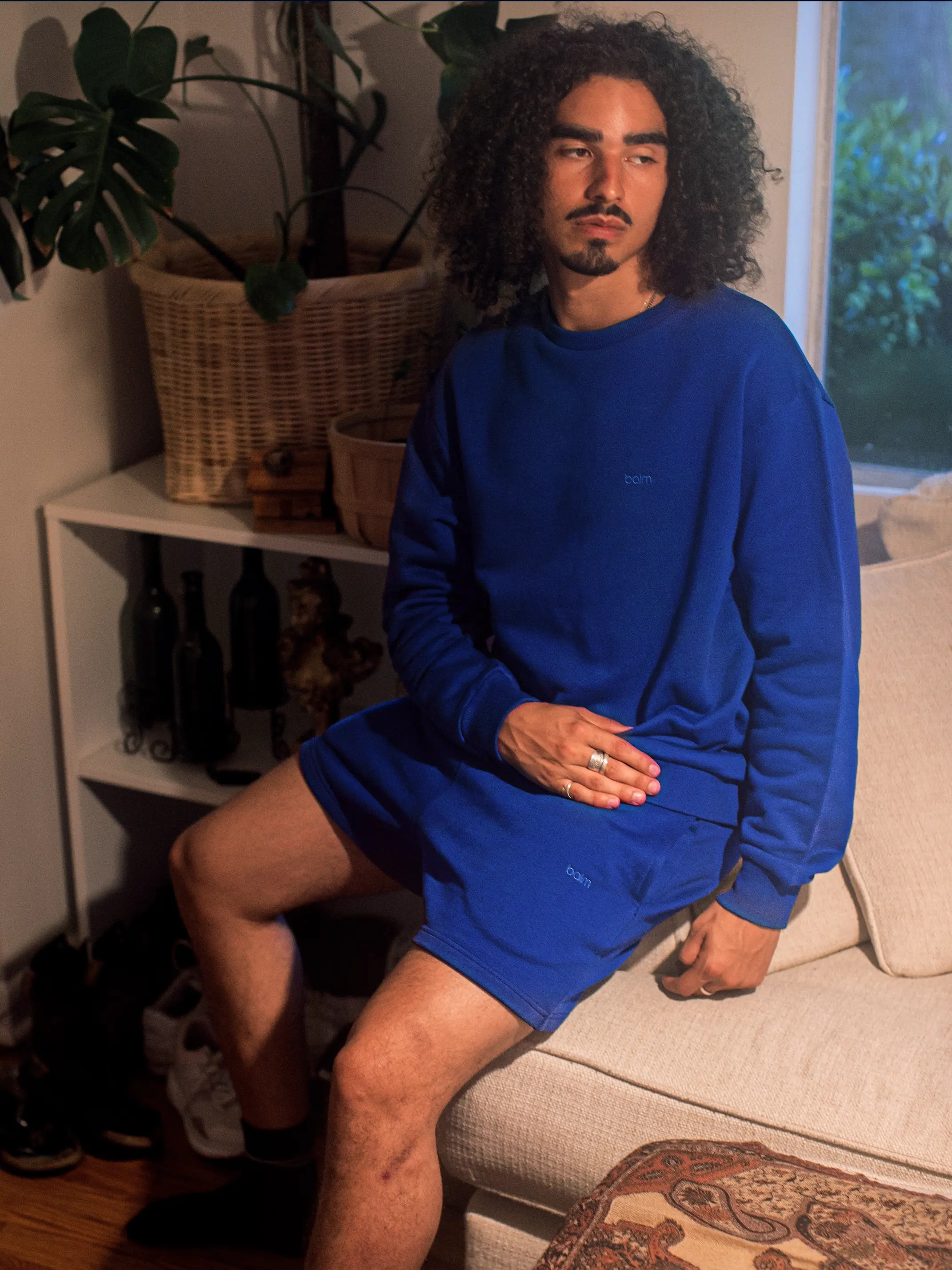 MENS CERULEAN CREW