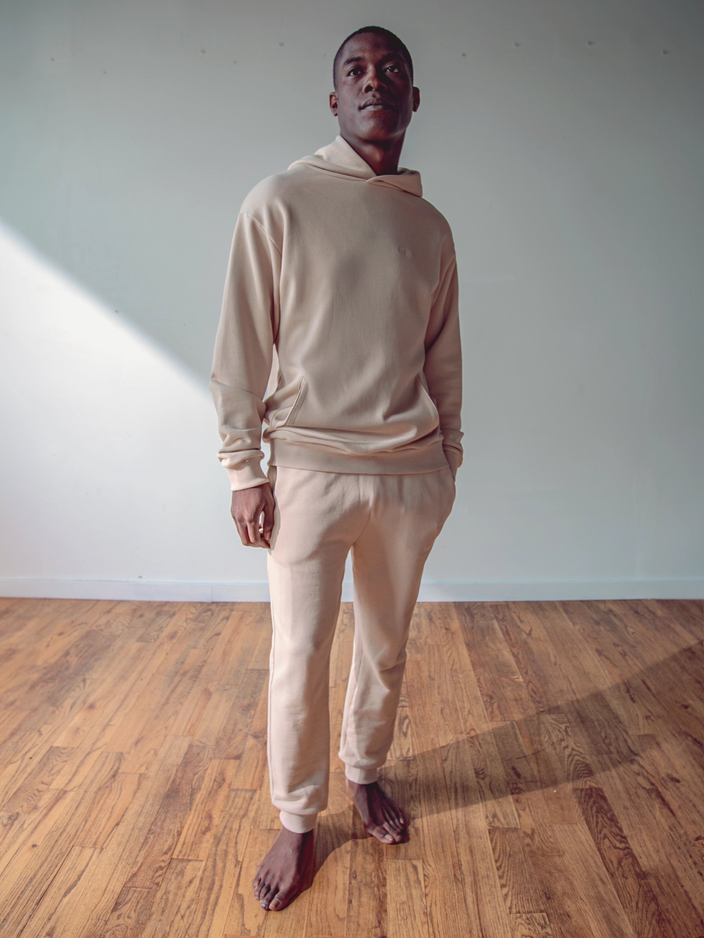 Close-up of a single green leaf against a white background.