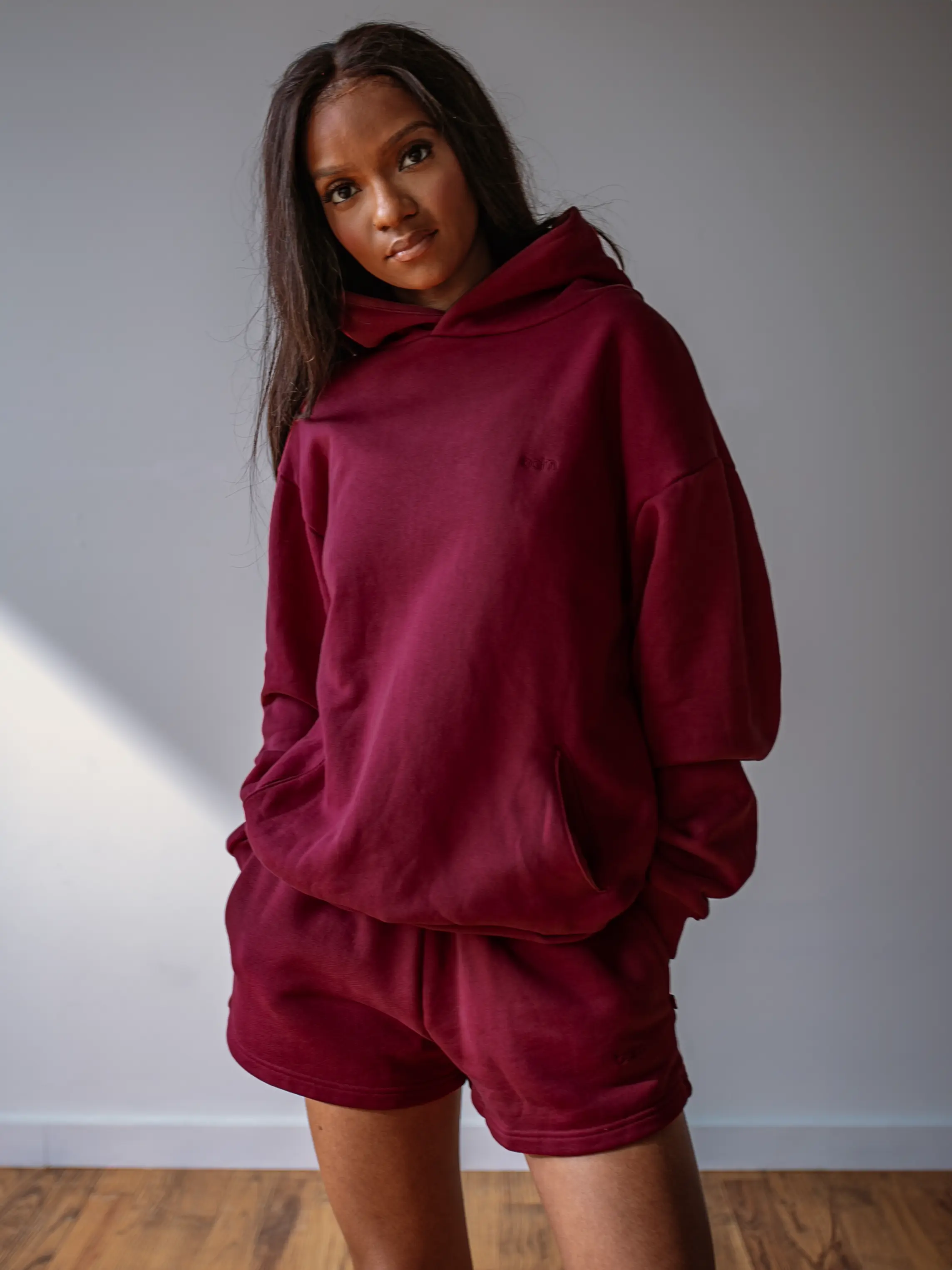 WOMENS BORDEAUX HOODIE