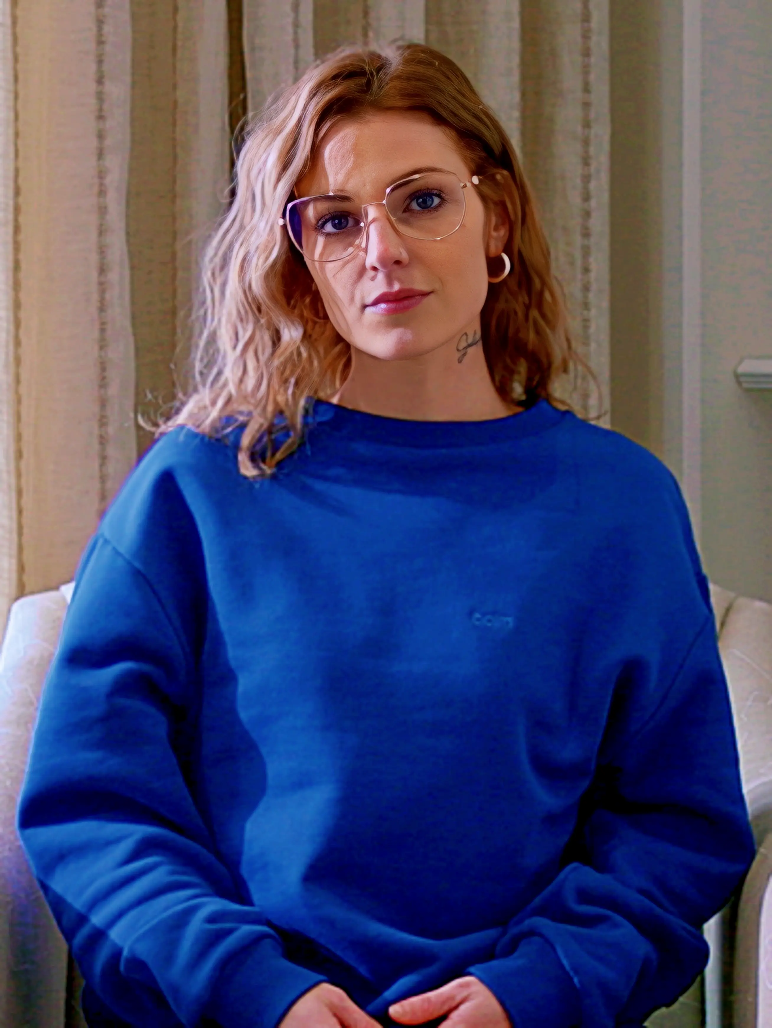 WOMENS CERULEAN CREW