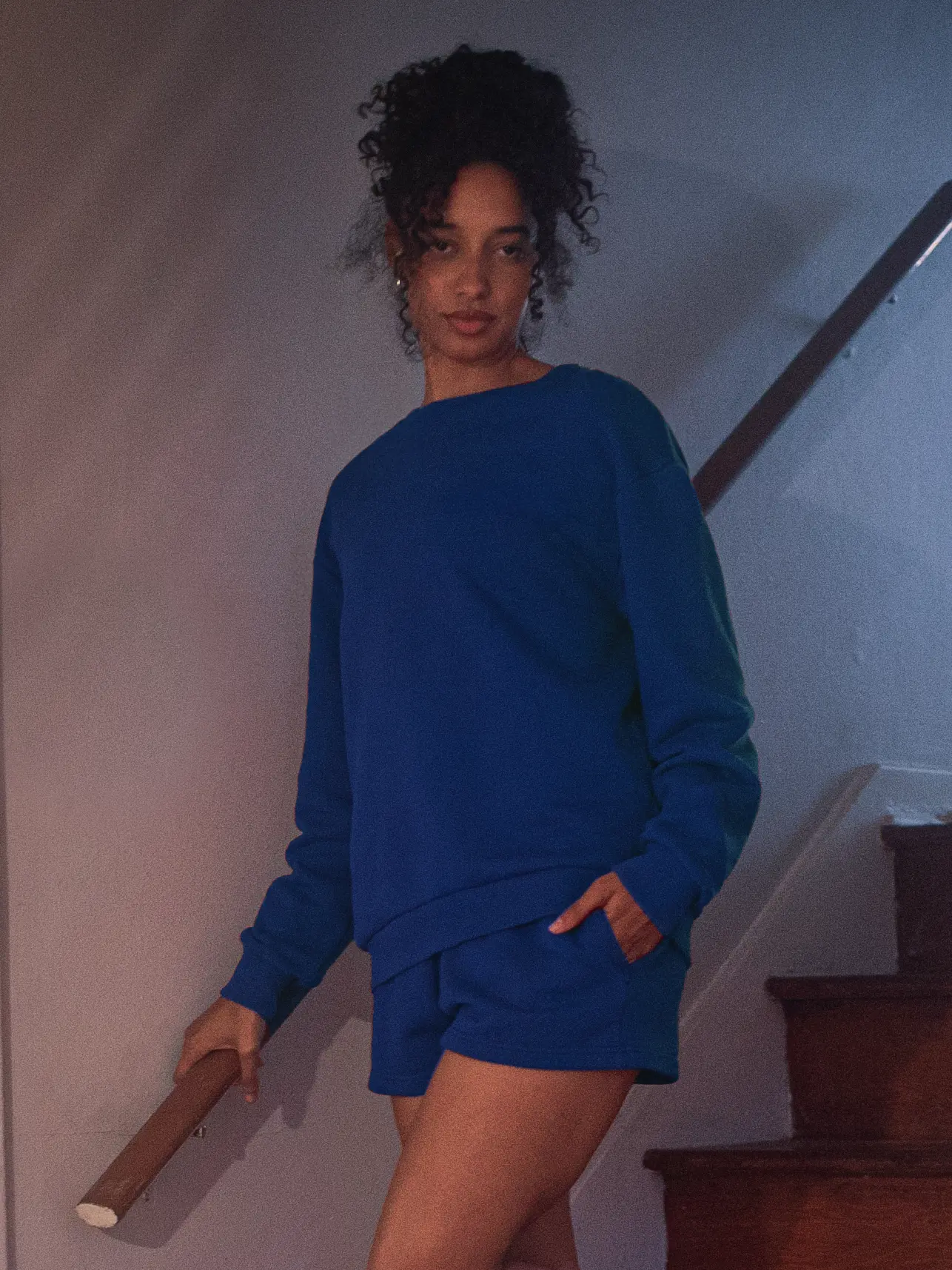 WOMENS CERULEAN CREW