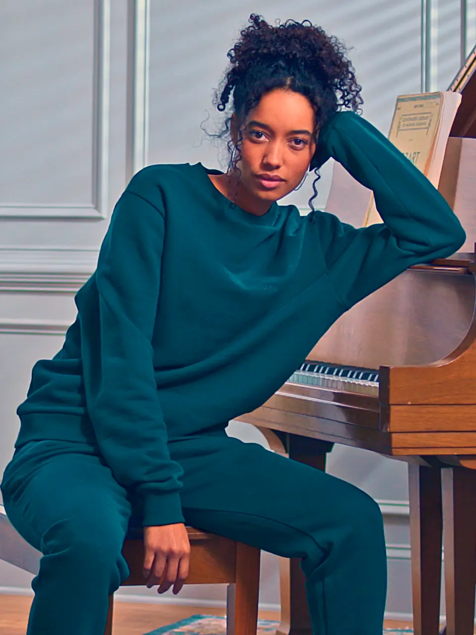 WOMENS EUCALYPTUS CREW