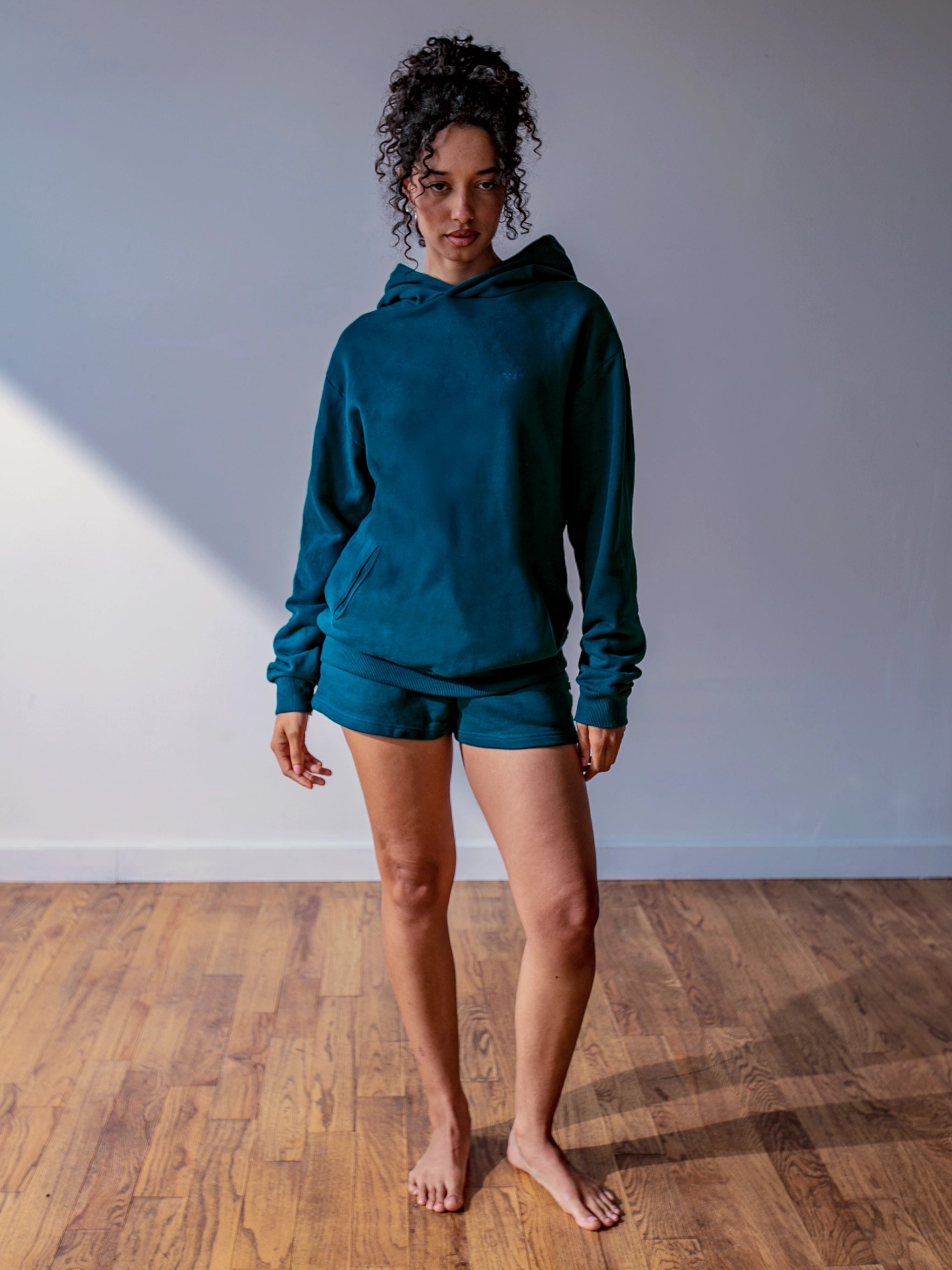 Close-up of a single green leaf against a white background.