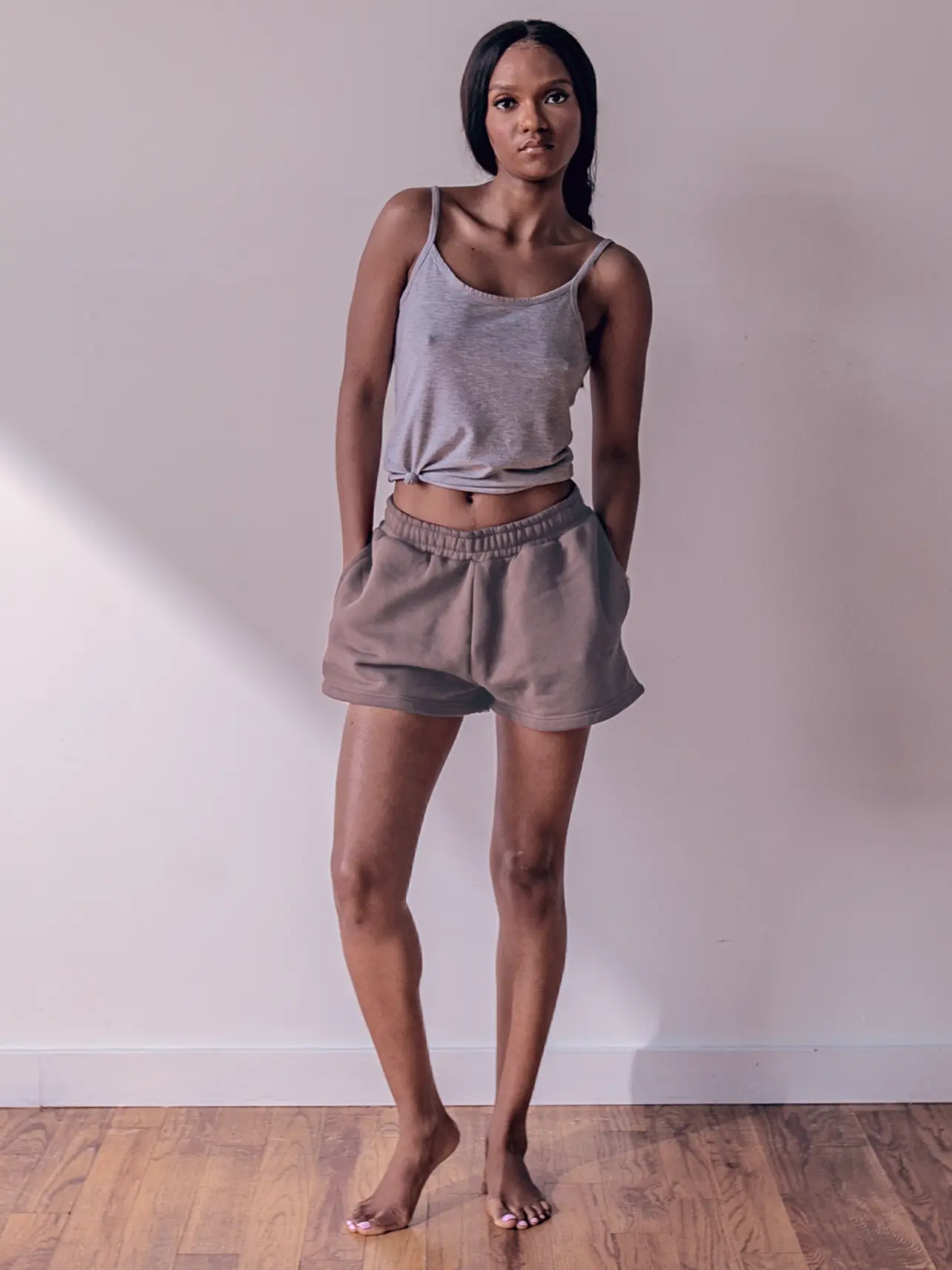 WOMENS MOCHA 4" SHORTS